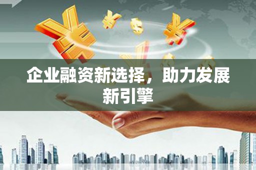 郫县企业融资新选择，助力发展新引擎