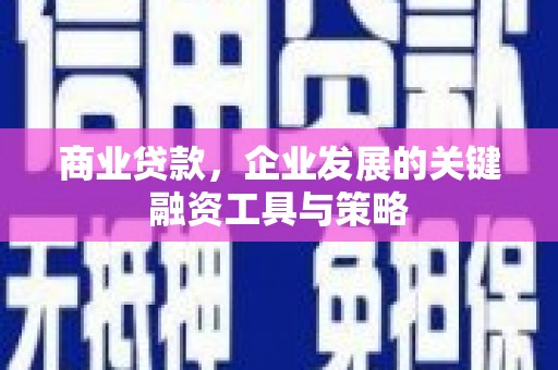 郫县商业贷款，企业发展的关键融资工具与策略