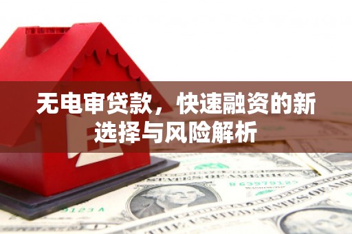 郫县无电审贷款，快速融资的新选择与风险解析