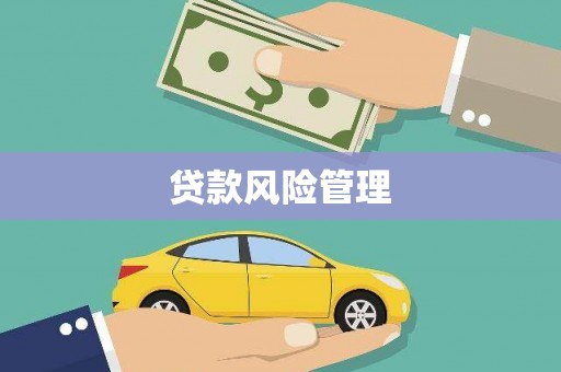 郫县贷款风险管理