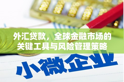 郫县外汇贷款，全球金融市场的关键工具与风险管理策略