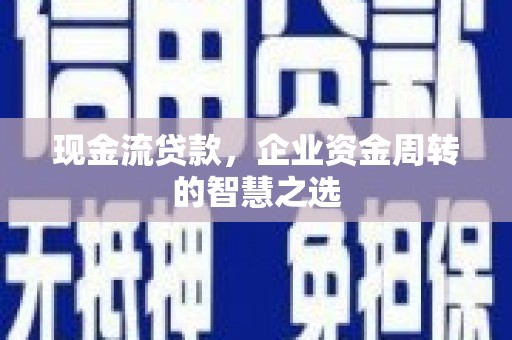 郫县现金流贷款，企业资金周转的智慧之选
