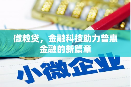 郫县微粒贷，金融科技助力普惠金融的新篇章