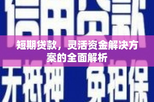 郫县短期贷款，灵活资金解决方案的全面解析