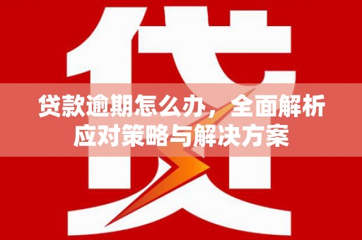 郫县贷款逾期怎么办，全面解析应对策略与解决方案