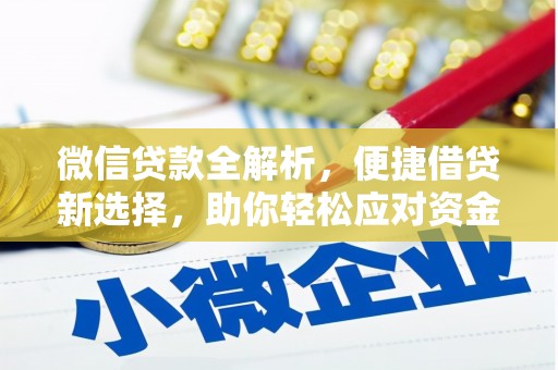 郫县微信贷款全解析，便捷借贷新选择，助你轻松应对资金需求